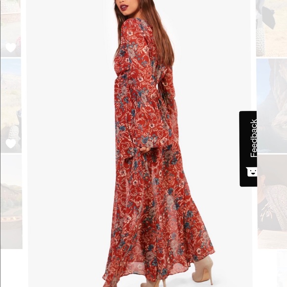 COPY - Boho maxi tie dress - Picture 2 of 3